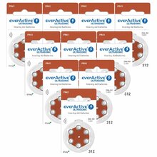 Kuuldeaparaadi patareid Everactive Ultrasonic 312 PR41, 6 tk