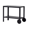 Serveerimiskäru 4IQ Table with wheels, 90 x 45 x 74 cm, must