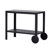 Serveerimiskäru 4IQ Table with wheels, 90 x 45 x 74 cm, must