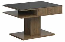 Diivanilaud BRW Campo, 80 x 60 x 50 cm, tamm/must