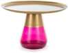Diivanilaud Signal Meble Tiffany B, 70 x 70 x 43 cm, kuldne/lilla