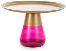 Diivanilaud Signal Meble Tiffany B, 70 x 70 x 43 cm, kuldne/lilla