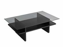 Diivanilaud Kalune Design Saga, 105 x 35 x 65 cm, ristkülikukujuline, must