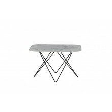 Diivanilaud Venture Design Tristar, 80 x 80 x 50 cm, must/valge