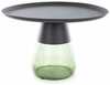 Kohvilaud Signal Meble Tiffany B, 70 x 70 x 43 cm, must/roheline