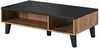 Diivanilaud Cama Meble Lotta 110, 110 x 60 x 35 cm, must/puit