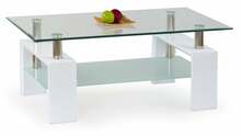 Diivanilaud Halmar Diana H, 110 x 60 x 55 cm, valge