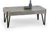 Diivanilaud Halmar Emily, 110 x 60 x 42 cm, must/hall