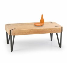 Diivanilaud Halmar Emily, 110 x 60 x 42 cm, kuldne tamm/must