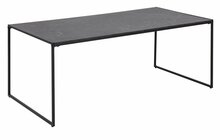 Diivanilaud Home4you Infinity, 120 x 60 x 48 cm, must marmor