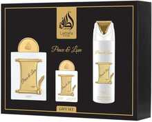 Parfüümikomplekt Lattafa Peace & Love EDP 100 ml + EDP 20 ml + deodorant 200 ml