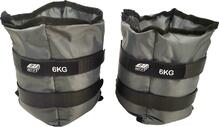 Randme- ja pahkluuraskused EB Fit, 2 x 6 kg, hall