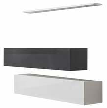 Seinariiul ASM Switch SB II, 120 x 40 x 30 cm, tumehall/valge