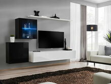 Sektsioon ASM Switch XV, must/valge, LED valgustusega