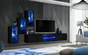 Sektsioon ASM Switch XXII, 210 x 120 x 40 cm, must