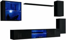 Sektsioon ASM Switch XXIII, must, LED valgustusega