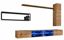 Elutoa mööblikomplekt ASM Switch M4, sise, tamm/must