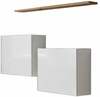 Seinakapp ASM Switch SB I, 60 x 30 x 60 cm, valge/tamm