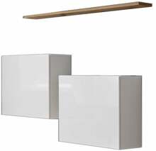Seinakapp ASM Switch SB I, 60 x 30 x 60 cm, valge/tamm