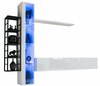 Sektsioon ASM Switch Met VII, 240 x 40 x 180 cm, valge/must, LED valgustusega