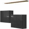 Seinariiul ASM Switch SB I, 60 x 30 x 60 cm, tumehall/tamm, must/pruun