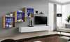 Sektsioon ASM Switch XX, tamm/valge, LED valgustusega