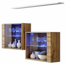 Sektsioon ASM Switch SB III, 60 x 30 x 60 cm, pruun/valge, LED valgustusega