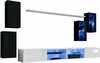 Sektsioon ASM Switch XXV, 280 x 40 x 150 cm, must/valge