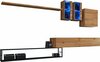 Sektsioonkapp ASM Switch M1, 330 x 40 x 180 cm, tamme/must