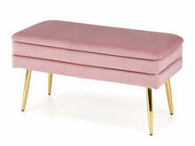 Pehme pink Halmar VELVA, 37 x 78 cm, roosa/kuldne