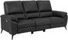Kolmekohaline diivan recliner Actona Rana, 215 x 99 x 103 cm, must/hall