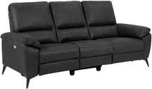 Kolmekohaline diivan recliner Actona Rana, 215 x 99 x 103 cm, must/hall