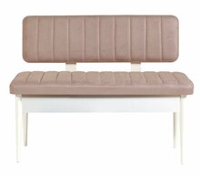 Esikupink Kalune Design Vina Bank, 110 x 46 x 85 cm, valge/hall