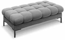 Pehme pink Micadoni Home Mamaia, 133 x 62 x 41 cm, Bluvel 13, mustad jalad