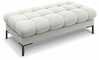 Pehme pink Micadoni Home Mamaia, 133 x 62 x 41 cm, Bluvel 03, must/helehall