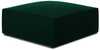 Tumba Micadoni Home Ruby Velvet, 93 x 93 x 40 cm, roheline