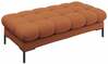Esiku pink Micadoni Home Mamaia, 62 x 133 x 41 cm, pruun/must