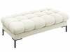 Pehme pink Micadoni Home Mamaia, 133 x 62 x 41 cm, Bluvel 22, mustad jalad