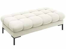 Pehme pink Micadoni Home Mamaia, 133 x 62 x 41 cm, Bluvel 22, mustad jalad