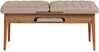 Mugav pink Kalune Design Vina, 110 x 48 x 40 cm, hall/pähkel