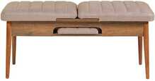 Mugav pink Kalune Design Vina, 110 x 48 x 40 cm, hall/pähkel