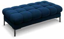 Pehme pink Micadoni Home Mamaia, 133 x 62 x 41 cm, Bluvel 86, sinine/must, mustad jalad
