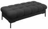 Esiku pink Micadoni Home Mamaia, 62 x 133 x 41 cm, tumehall, mustad jalad