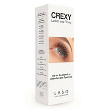 Kulmu- ja ripsmekasvu soodustav geel Crexy, 8 ml