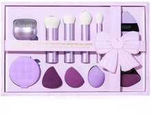 Meigipintslite ja -švammide komplekt Jessup Face Architect Collection Violet, 11 tk