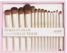 Meigipintslite komplekt Jessup Makeup Lover Light Grey Collection II T329-G, 14 tk