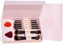 Meigipintslite komplekt Jessup Peach Dust Perfection Beauty Kit, 7 tk + 2 meigikäsna