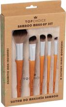 Meigipintslite komplekt Top Choice Bamboo 37474, 5 tk