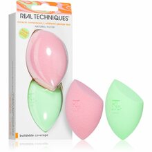 Kosmeetiliste käsnade komplekt näole Real Techniques Miracle Complexion Sponge + Miracle Airblend Sponge Duo, 2 tk