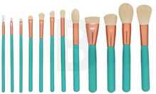 Meigipintslite komplekt Mimo Tools for Beauty Turquoise, 12 tk